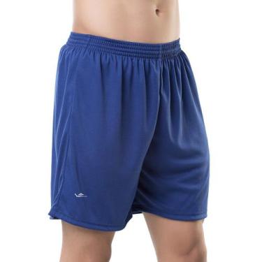 Imagem de Short Bermuda Masculino Elite Calção Adulto Azul Marinho Futebol e Aca
