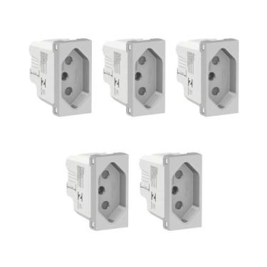 Imagem de Kit 5 Módulo Tomada Alumínio 20A S70203174 Orion Schneider