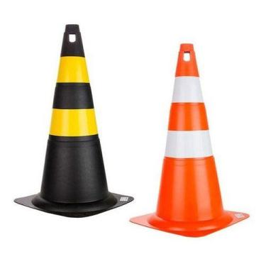 Imagem de 3x Cone Rígido Sinalização Plt  50cm De Trânsito Epi - PROTEPLUS, Lara
