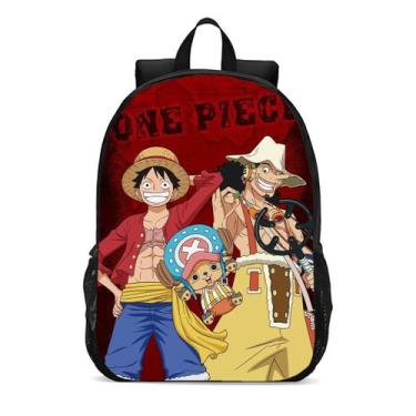 Imagem de Mochila Escolar Infanto Juvenil Anime Piratas Luffy Novidades 0391 - G