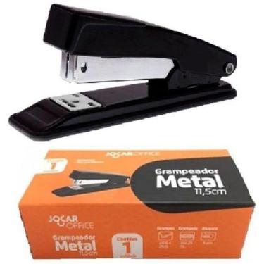 Imagem de Grampeador Papel 25 Folhas Reforçado Aço Escritório Escola - Jocar Off