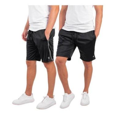 Imagem de Kit 2 Short Bermuda Masculina Esporte Helanca Academia Treino  - KS, P