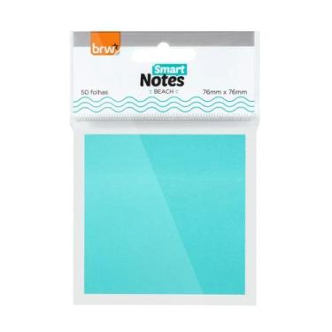 Imagem de Bloco de Notas Smart Notes 50 Folhas 76mm x 76mm - BRW, TURQUESA