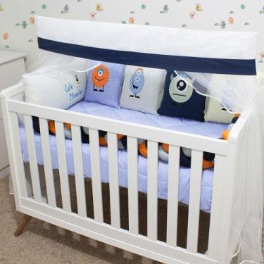 Imagem de Kit de Berço Almofadinhas 10 Peças  Kit Berço Americano  Kit de Almofa