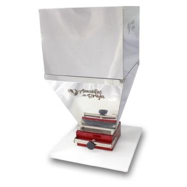 Imagem de Moedor de Malte 2 Rolos e Funil c/ Extensor em inox (ALBCF-i) - AB