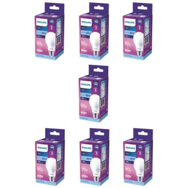 Imagem de Kit 7 Lâmpada Led Bulbo 13w = 90w 1311lm Bivolt Philips 6500k branca C