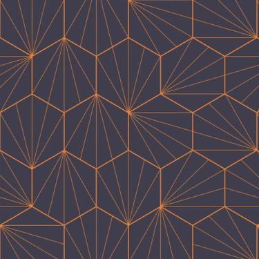 Imagem de Papel De Parede Temático Geométrico Octogonal - 3,00x0,50m - DEKAL DEC