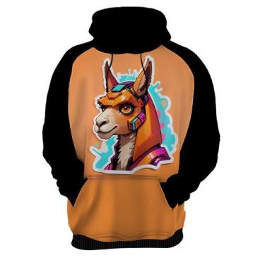 Imagem de Moletom Casaco Blusa Animais Cyberpunk Lhama Alpaca HD 3 - Enjoy Shop,
