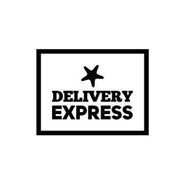 Imagem de Carimbo Artesanal Delivery Express c/ Estrela - M - 6,0x4,5cm - Cod.RI