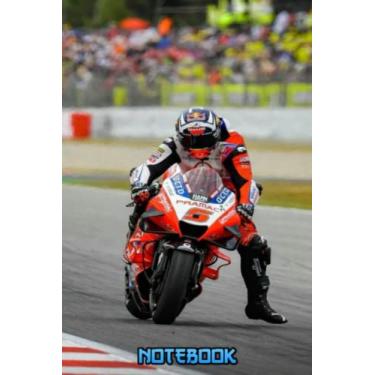 Imagem de Notebook : Johann Zarco Writing Notebook Gift For Men Women Teens 100 College Ruled Pages Thankgiving Notebook #773