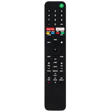 Imagem de Controle remoto de substituição de televisão infravermelho RMF-TX500U compatível com Sony TV XBR-75X950H XBR-55A8H KD-55X750H XBR-85X850G XBR-65X900H XBR-75X90CH XBR-75X800H XBR-55X950G XBR-55X950G