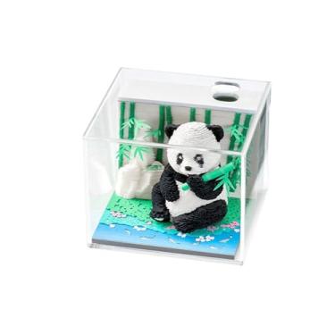 Imagem de Panda Calendário 3D 2025, Calendário de peças de tempo da 2025, notas adesivas de papel DIY Tear Away, cartões para escritório, presentes para casa, ornamentos (Panda)