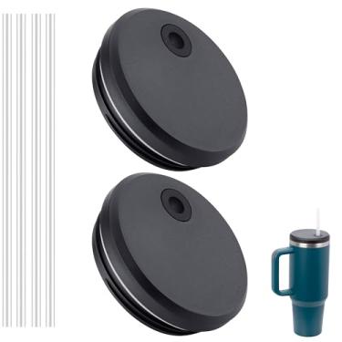 Imagem de Bluwing Tampa de copo de substituição de 1,134 g, pacote com 2 para Stanley Quencher de 1,134 g, tampas de copo de substituição de 1,134 g, adequadas para copos Stanley de 1,134 g (pacote com 2)