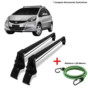 Imagem de Rack De Teto Bagageiro + 2 Elasticos Honda Fit Ano 03/13 - Vhip