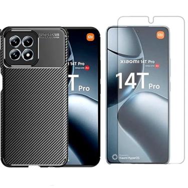 Imagem de GR Global Revolution, Capa Anti Impacto Carbon Para Xiaomi 14T + Pelicula Hidrogel Cor:...