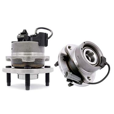 Imagem de Conjunto de cubo de roda dianteira e rolamento HICKS 513204x2 para Cobalt 05-10, 03-05 Satu rn Ion-1, 03-07 Ion-2/Ion-3, 07-09 Pontiac G5, 05-06 Pursuit (com ABS 4 parafusos) (par)