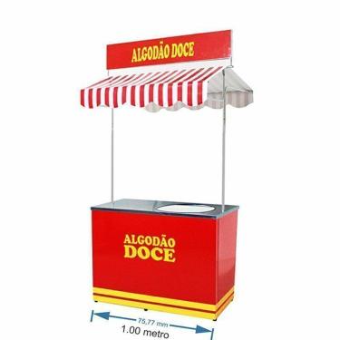 Imagem de Barraca de algodão doce com mesa em aço inox Mod 3001