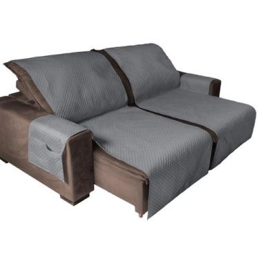 Imagem de Capa Protetor Sofá Retrátil Impermeável 4 Lugares Assento - Momoli Enx