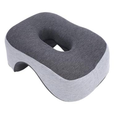 Imagem de Travesseiro de Rosto para Baixo, Espuma de Memória Rebote Lento Suportes Macio Travesseiro de Pescoço, Soneca Ergonômica Respirável Travesseiro de Dormir para Casa para Viajar,