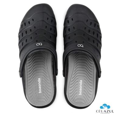 Imagem de Chinelo Babuche Masculino Ravi Clog Ortopédico BoaOnda Trabalho Medico