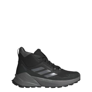 Imagem de adidas Tênis de caminhada feminino Terrex Trailmaker 2 Mid Gore-tex, Preto/cinza/âmbar, 38