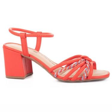 Imagem de Sandália Feminina Dakota Trançada Salto bloco Baixo Conforto, River ca