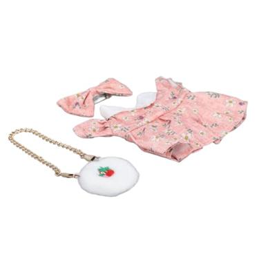 Imagem de Roupas de Boneca de Pelúcia Vestido de Boneca Com Bolsa de Pelúcia para Vestir Acessórios de Brinquedos para Bonecas de 20 Cm/8 Polegadas de Pelúcia