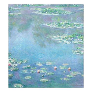 Imagem de Tampa magnética de máquina de lavar louça Naanle Pintura a óleo Nenúfares