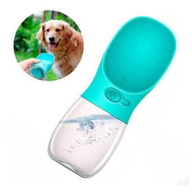 Imagem de Garrafa Portátil Para Passeios Com Pet Mantém Água Fresca