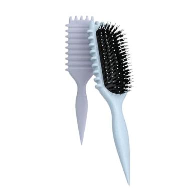 Imagem de Escova de modelagem de cabelo cacheado Escova de cabelo cacheado para pentear e modelar cachos masculinos e femininos Ferramentas para reduzir puxões (05)