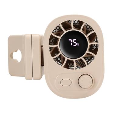 Imagem de WeiLaiKeQi Ventilador de clipe de cintura, ventilador de cinto, poderoso ventilador de clipe pessoal vestível, ventilador de refrigeração para o quarto de carro, Damasco