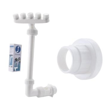 Imagem de WeiLaiKeQi Piscina de piscina de piscina de tinta de tinta de spray ajustável Fácil de instalar e usar aspersores de cascata para o verão do jardim de spa verão, Adaptador de Três Camadas