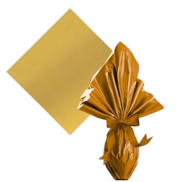 Imagem de Embalagem Rápida Metalizada Ovo Páscoa 350g a 500g - 25 Un| Carber Embalagens - Design Brilhante e Funcional (Ouro)