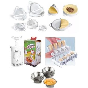Imagem de Kit 5 Formas Pastel Fábrica Coxinha Máquina Nhoque Empada Nº3 - Keita