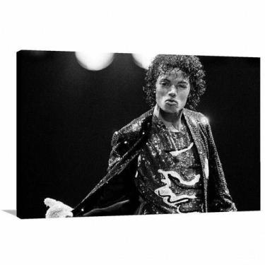 Imagem de Quadro Michael Jackson Show decorativo com Tela em Tecido - Wall Frame