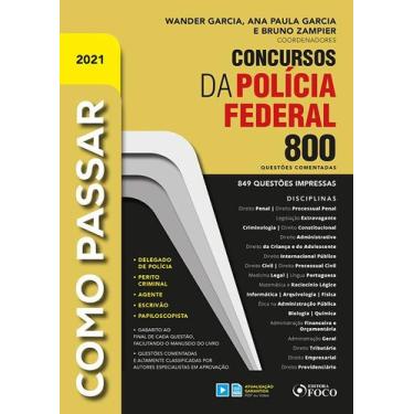 Imagem de Livro - COMO PASSAR EM CONCURSOS DAPOLÍCIA FEDERAL - 800 QUESTÕES COME