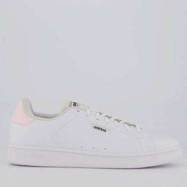 Imagem de Tênis Adidas Urban Court Feminino Branco e Rosa, 36