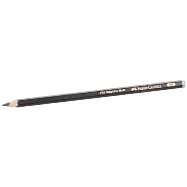 Imagem de Faber-Castell Lápis grafite fosco para arte e gráfico, grafite fosco, 6B, para arte, artesanato, desenho, esboço, casa, escola, universidade, colorir