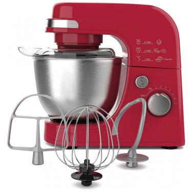 Imagem de Batedeira Elétrica de Bancada 4 Litros 7 Velocidades em Aço Inoxidável, 110V 300W, Hamilton Beach, Vermelha
