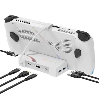 Imagem de SABRENT Docking Station for Asus ROG Ally, 6-Port USB Type-C, 4K@60Hz HDMI, 5Gbps USB Ports, Power Delivery, Compact Design for Gaming (DS-RA6P)