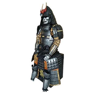Imagem de Traje de armadura japonesa vestível Rüstung Samurai Oni pêssego vermelho fantasma prata O22