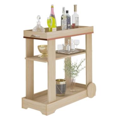Imagem de Carrinho Bar Rose Naturale Artely Naturale