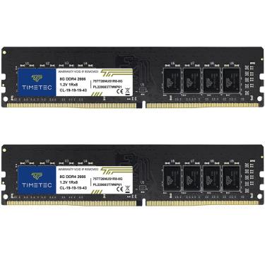 Imagem de Kit de memória ram Timetec de 16 gb (2x8 gb) DDR4 2666 MHz PC4-21300