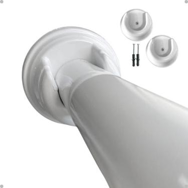 Imagem de Par Roseta Suporte Flange Cores Para Varão 19 E 28mm Kit - Decor Líder