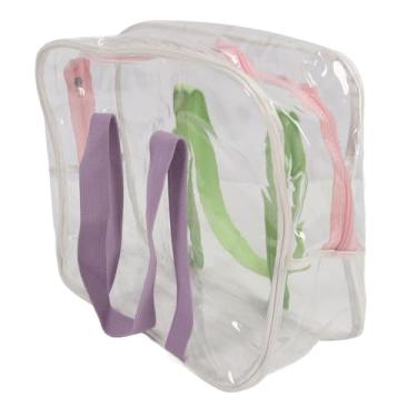 Imagem de Bolsa de Praia à Prova D'água, Sacola Clara Com Fechamento de Zíper, Espaçoso e Conveniente, Elegante e Prático, Confortável e Versátil, Uso Multi -funcional, Design Transparente