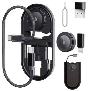Imagem de Kit de cabo adaptador de carregamento multiUSB, kit adaptador USB C para Lightning, conjunto de conversão com USBC para tipo C/USB A, carregador para Apple Watch, carregamento rápido de 60 W e