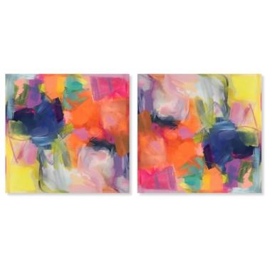 Imagem de Art Remedy Tela de arte de cores saturadas, 30,5 cm x 30,5 cm, embalagem para galeria, conjunto de odisseia colorida