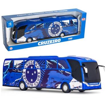 Imagem de Ônibus Cruzeiro Oficial Brinquedo Miniatura 1:30 Réplica