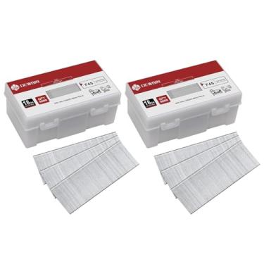 Imagem de DEWBIN Pregos Brad de calibre 18, 12.000 unidades de 18 GA, pregos galvanizados para pistola de pregos, pregos de acabamento para pistola de pregos pneumática, elétrica