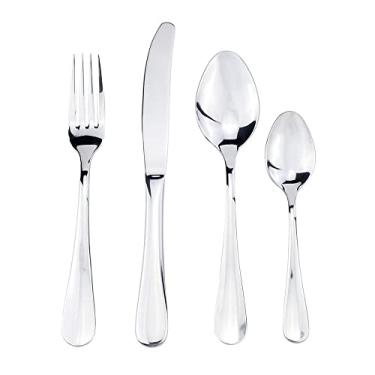 Imagem de Faqueiro Liso 24 pecas em aco inox 18/0 3mm de espessura